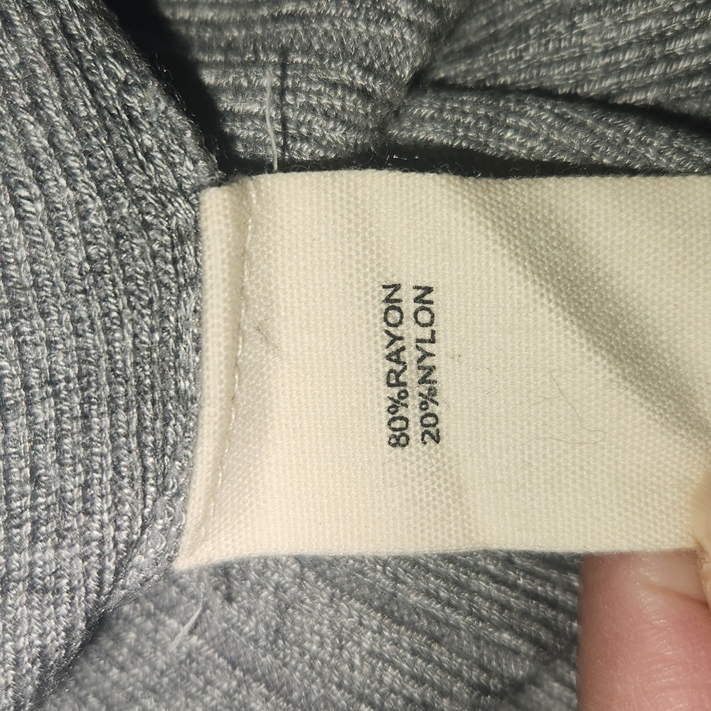 MARLED, Loungewear, Casual, Comfy Ribbed Wide-leg Grey Pants Sz M - Picture 6 of 6